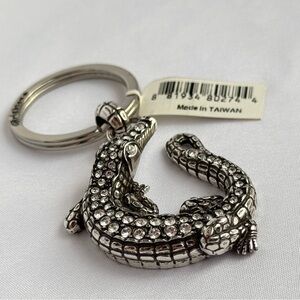 RETIRED Brighton “Later Gator” sterySilver Crocodile Keychain